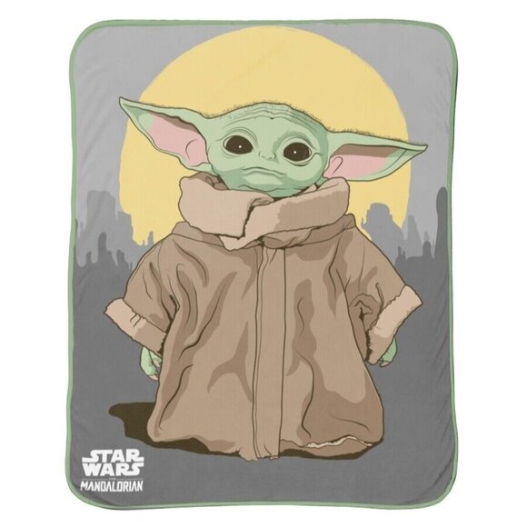 New The Mandalorian Grogu Throw Gift Blanket The Child Movie Star Wars Baby Yoda - Picture 1 of 2